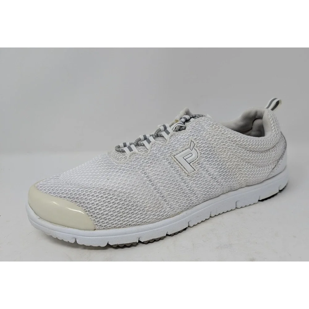 Propet TravelActiv White Mesh Walking Shoes Womens 10 Wide D Sneakers VERY NICE! - Picture 1 of 8